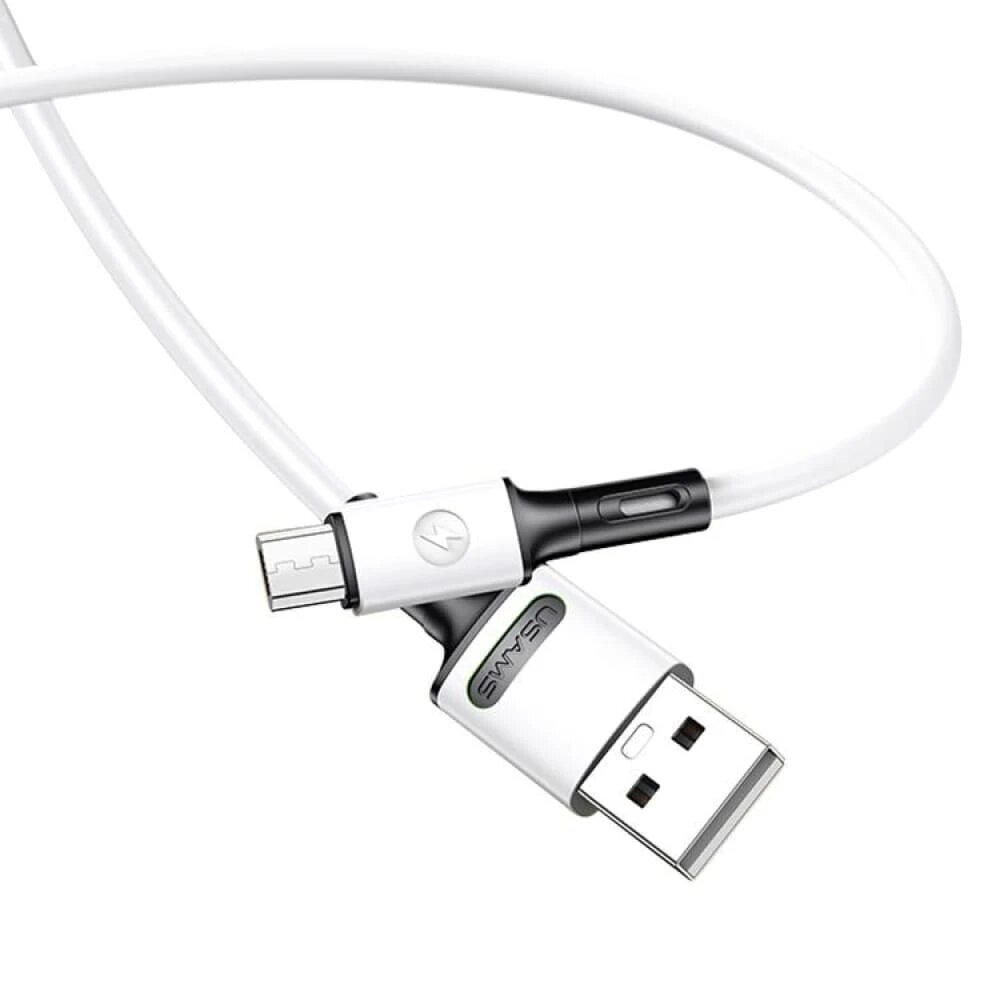 USB/Type-C laidas USAMS, baltas, 100cm kaina ir informacija | Laidai telefonams | pigu.lt