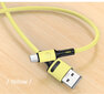 USB/Micro USB laidas USAMS, geltonas, 100cm kaina ir informacija | Laidai telefonams | pigu.lt