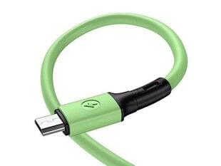 Кабель USB / Micro USB USAMS, зеленый, 100 см цена и информация | Кабели для телефонов | pigu.lt