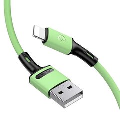 USB/Lightning кабель USAMS, зеленый, 100 см цена и информация | Кабели для телефонов | pigu.lt