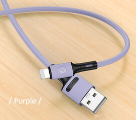 USB/Lightning laidas USAMS, violetinis, 100cm kaina ir informacija | Laidai telefonams | pigu.lt