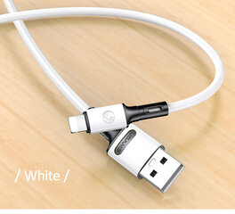 USB/Lightning laidas USAMS, baltas, 100cm kaina ir informacija | Laidai telefonams | pigu.lt