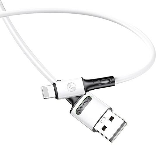 USB/Lightning laidas USAMS, baltas, 100cm kaina ir informacija | Laidai telefonams | pigu.lt