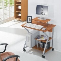 Biuro kompiuterinis stalas Techly, su ratukais ir lentyna kaina ir informacija | Kompiuteriniai, rašomieji stalai | pigu.lt