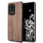 Mercedes MEHCS69VWOLB S20 Ultra G988 hard case brązowy/brown Wood Line Walnut kaina ir informacija | Telefono dėklai | pigu.lt