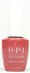 Gelinis nagų lakas OPI Gelcolor, My Address Is Hollywood, 15 ml цена и информация | Лаки, укрепители для ногтей | pigu.lt