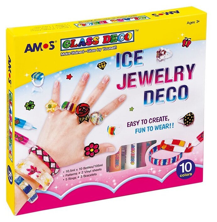 Dekoravimo rinkinys AMOS Ice Jewelry Deco kaina ir informacija | Piešimo, tapybos, lipdymo reikmenys | pigu.lt