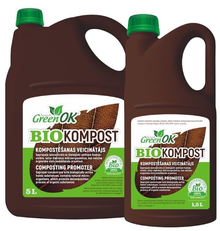 Kompostavimo priemonė BIO KOMPOST, 1,5L цена и информация | Skystos trąšos | pigu.lt