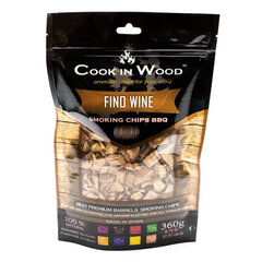 Щепы для копчения Вино Fino, Cook In Wood, Fino Wine BBQ chips, 360г цена и информация | Коптильни, аксессуары | pigu.lt