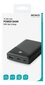 Akumuliatoriaus bankas Deltaco PB-C1000 10000mAh, 1xUSB-C, 1xUSB-A, QuickCharge 3.0, juodas kaina ir informacija | Atsarginiai maitinimo šaltiniai (power bank) | pigu.lt