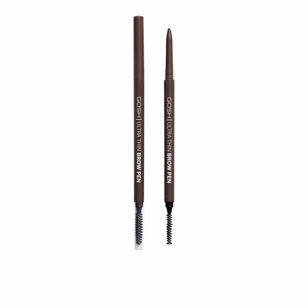 Tikslusis antakių pieštukas su šepetėliu Gosh Ultra Thin, 003 Dark Brown, moterims, 0,35 g цена и информация | Akių šešėliai, pieštukai, blakstienų tušai, serumai | pigu.lt