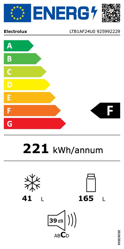 Electrolux LTB1AF24U0 kaina ir informacija | Šaldytuvai | pigu.lt