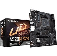 Gigabyte A520M S2H kaina ir informacija | Pagrindinės plokštės | pigu.lt