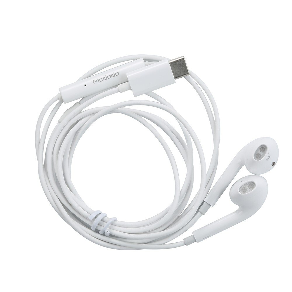 "Mcdodo" telefono ausinės laidinės Element USB Type-C baltos spalvos HP-6070 kaina ir informacija | Ausinės | pigu.lt
