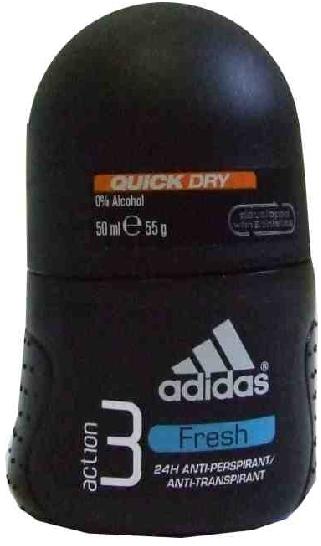 Rutulinis dezodorantas vyrams Adidas Fresh 50 ml