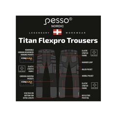 Darbo kelnės Pesso TITAN Flexpro kaina ir informacija | Pesso Išparduotuvė | pigu.lt