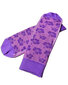 Vaikiškos neslystančios kojinės ropojimui - Havajų gėlės, violetinės spalvos kaina ir informacija | Kojinės, pėdkelnės kūdikiams | pigu.lt