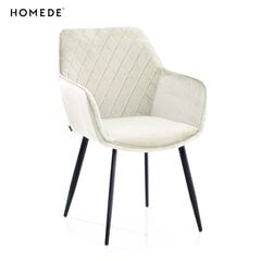 Kėdė Homede Vialli, kreminė kaina ir informacija | Virtuvės ir valgomojo kėdės | pigu.lt