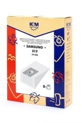 Мешки для пыли K&M S12, 5 шт. цена и информация | Аксессуары для пылесосов | pigu.lt