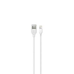 Кабель XO USB - Lightning 1,0 м 2,1A white NB103 цена и информация | Кабели для телефонов | pigu.lt