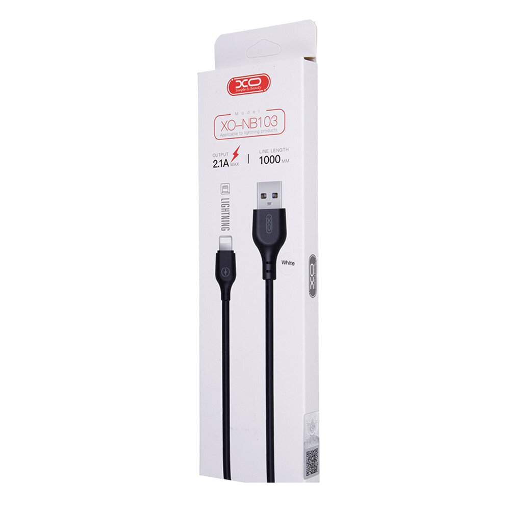 XO NB103 USB - Lightning 1,0 m 2,1A kaina ir informacija | Laidai telefonams | pigu.lt