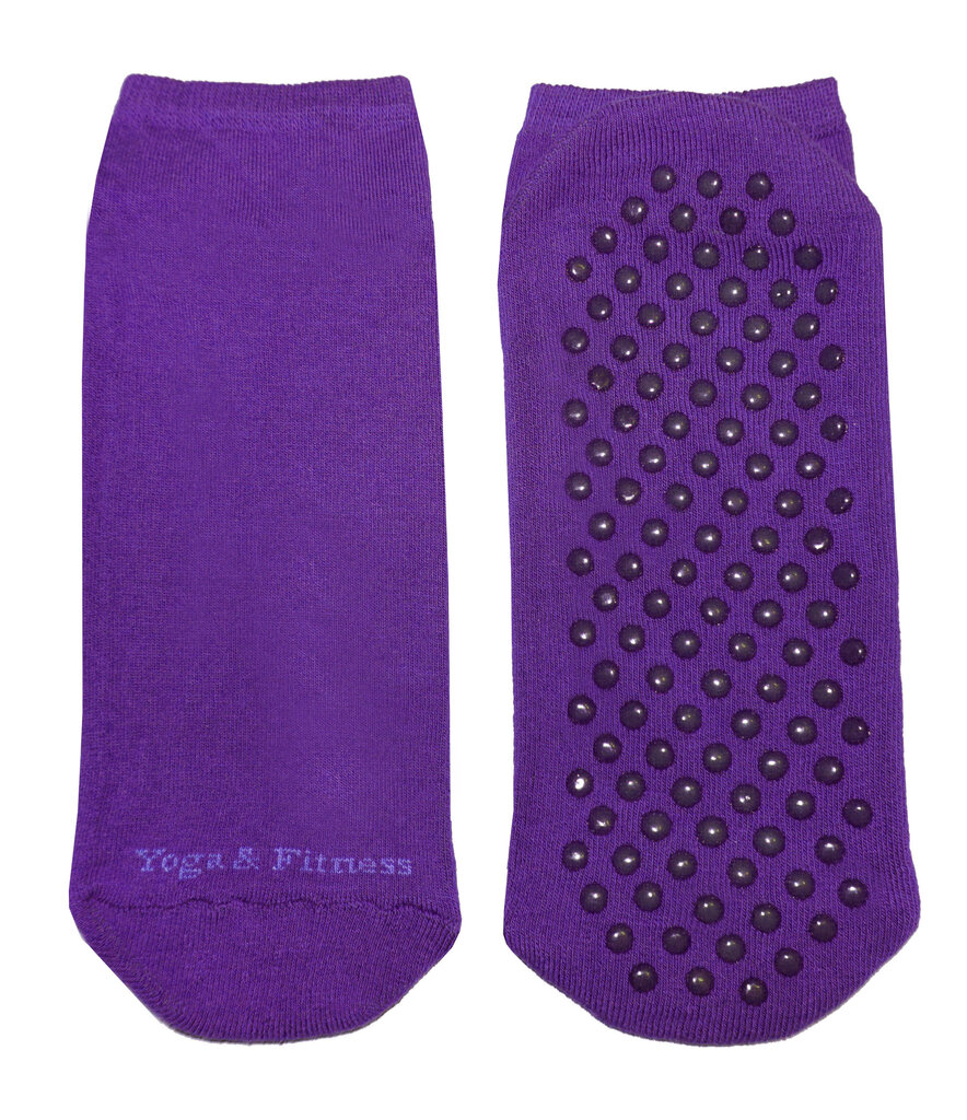 Neslystančios moteriškos kojinės, skirtos jogai ir fitnesui Weri Spezials, violetinės kaina ir informacija | Moteriškos kojinės | pigu.lt