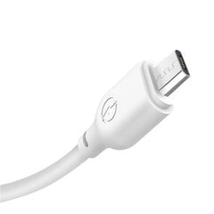 Кабель XO 3в1 USB - Lightning + USB-C + microUSB, 1.0 м, 2.1А, белый NB103 цена и информация | Кабели для телефонов | pigu.lt