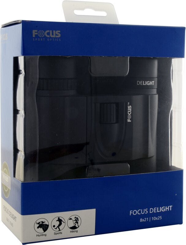 Focus Delight 10x25, juodi kaina ir informacija | Žiūronai | pigu.lt