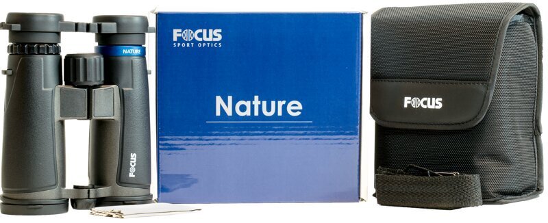 Focus Nature 10x42 ED, juodi цена и информация | Žiūronai | pigu.lt
