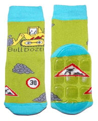 Vaikiškos neslystančios kojinės ropojimui - Buldozeris kaina ir informacija | Kojinės, pėdkelnės kūdikiams | pigu.lt