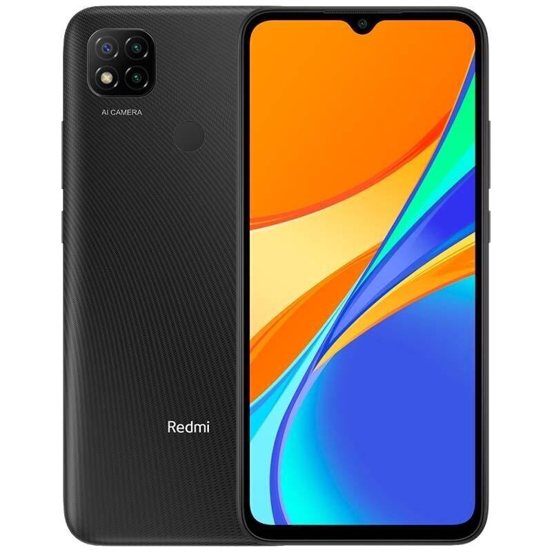 Xiaomi Redmi 9C, 32GB, Dual SIM, Midnight Grey цена и информация | Mobilieji telefonai | pigu.lt