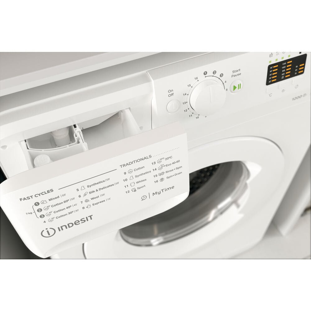 Indesit MTWA 71252 W EE kaina ir informacija | Skalbimo mašinos | pigu.lt