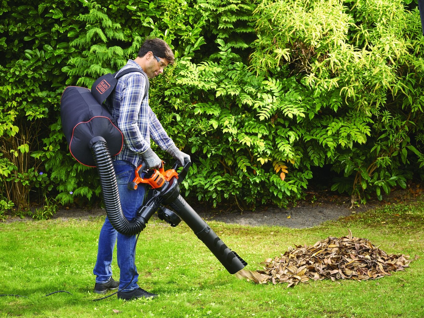 Elektrinis lapų pūstuvas Black&Decker BEBLV300-QS 3000w kaina ir informacija | Lapų siurbliai, šakų smulkintuvai, trinkelių valytuvai | pigu.lt