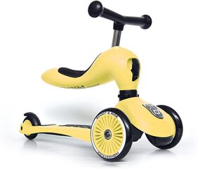 Самокат - трехколесный велосипед Scoot & Ride 2in1, желтый цена и информация | Самокаты | pigu.lt