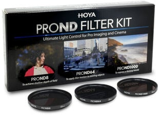 Hoya набор фильтров Pro ND8/64/1000 58 мм цена и информация | Фильтры для объективов | pigu.lt