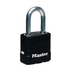 Замок навесной EXCELL резиновый с крышкой 48мм Masterlock M115EURDLF цена и информация | Дверные замки | pigu.lt