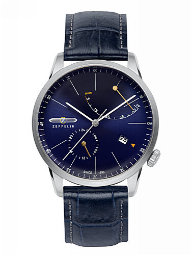 Vyriškas laikrodis Zeppelin Flatline, 7366-3 kaina ir informacija | Vyriški laikrodžiai | pigu.lt