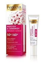 Drėkinamasis paakių kremas brandžiai odai Perfecta Peptydy & Ceramidy 50+ /60+ 15 ml kaina ir informacija | Paakių kremai, serumai | pigu.lt