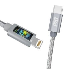 Кабель Dudao USB Type C - Lightning Power Delivery 45W, 1 м, серый (L5Pro) цена и информация | Кабели для телефонов | pigu.lt