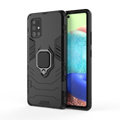 Ring Armor Case Kickstand Tough Rugged Cover, skirtas Samsung Galaxy A71 5G, juodas kaina ir informacija | Telefono dėklai | pigu.lt