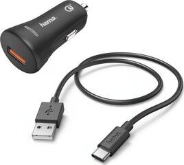 Hama Car Charger Qualcomm 3.0 czarna цена и информация | Зарядные устройства для телефонов | pigu.lt