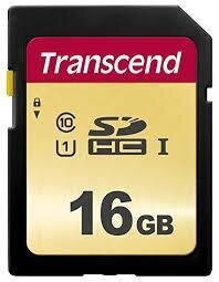 Transcend Gold 500S SD UHS-I U3, MLC (V30) R95/W60 16GB kaina ir informacija | Atminties kortelės fotoaparatams, kameroms | pigu.lt