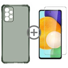 Full protection set cиликоновый чехол + защитное стекло Soundberry Basic для Samsung Galaxy A52/A52 5G/A52s 5G цена и информация | SoundBerry Мобильные телефоны и аксессуары | pigu.lt