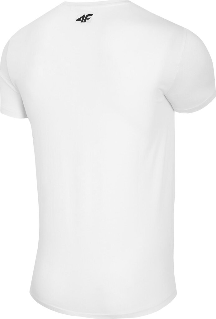Marškinėliai vyrams 4f H4Z20TSM027, balti kaina ir informacija | Vyriški marškinėliai | pigu.lt