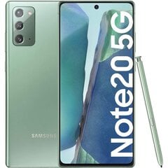 Samsung Galaxy Note 20 5G, 256ГБ, Dual SIM, Mystic Green цена и информация | Мобильные телефоны | pigu.lt