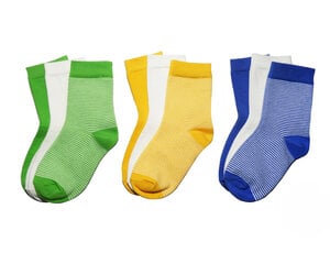 Детские одноцветные носки (3 пары в упаковке) цена и информация | Колготки, носочки для новорожденных | pigu.lt