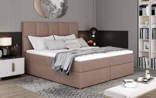 Кровать NORE Glossy 145x200 см, коричневый цена и информация | Кровати | pigu.lt