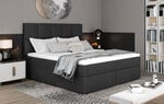 Кровать NORE Glossy 145x200 см, темно-серая