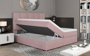 Кровать NORE Glossy 145x200 см, белая цена и информация | Кровати | pigu.lt
