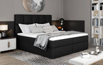 Кровать NORE Glossy 165x200 см, черная эко кожа